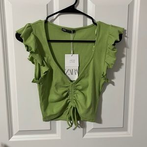 Zara Cropped Shirt